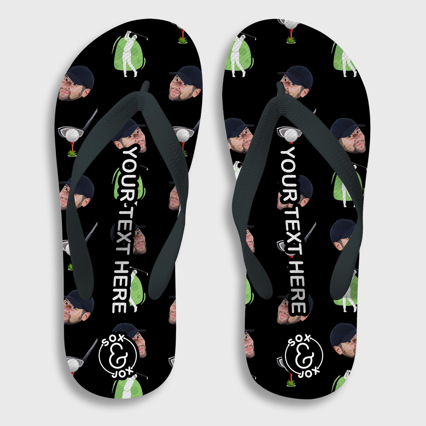 Custom Face Flip Flops