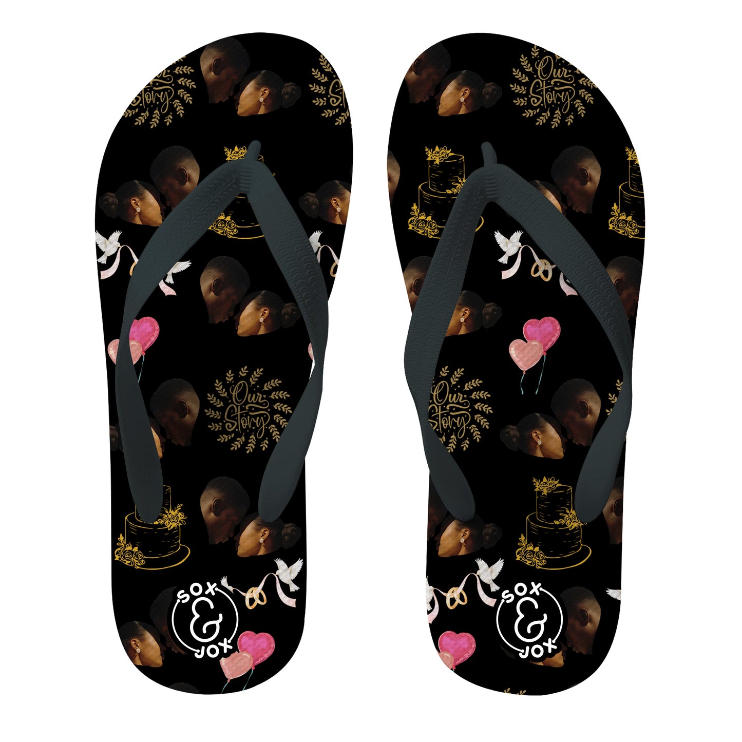 Custom Face Flip Flops