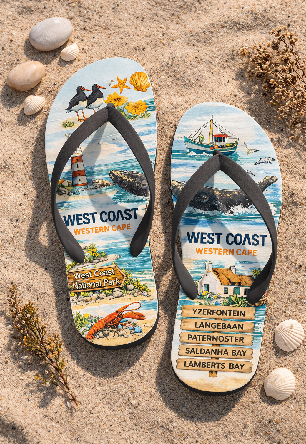 West Coast Collection Flip Flops
