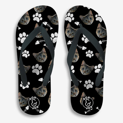 Sox & Jox Custom Cat Dad design Flip Flop