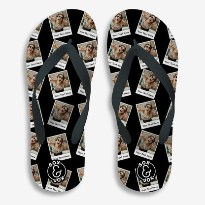 Sox & Jox Custom Polaroid design Flip Flop